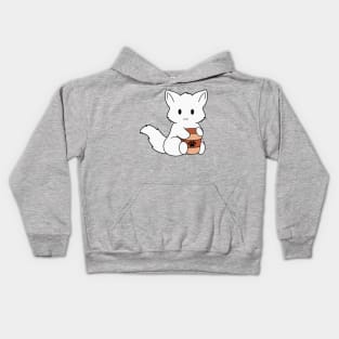 White Fox Coffee Kids Hoodie